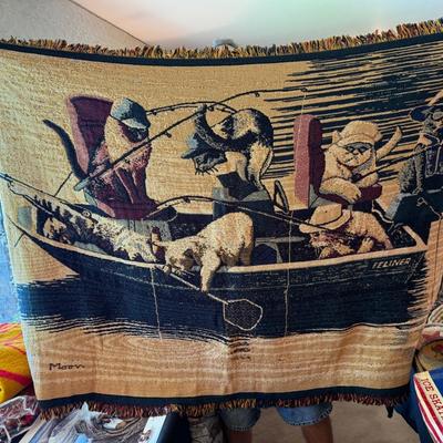 Sale Photo Thumbnail #940: 1 really large & 1 regular throw blankets as shown