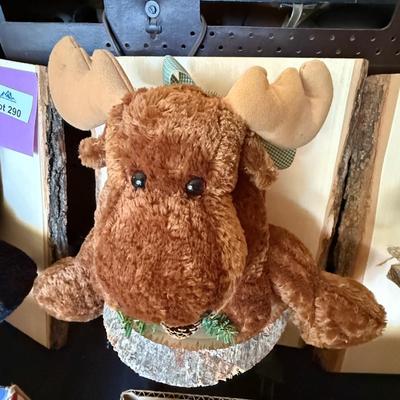 Sale Photo Thumbnail #960: Moose/Deer & Tree themed Live Edge wall Deco