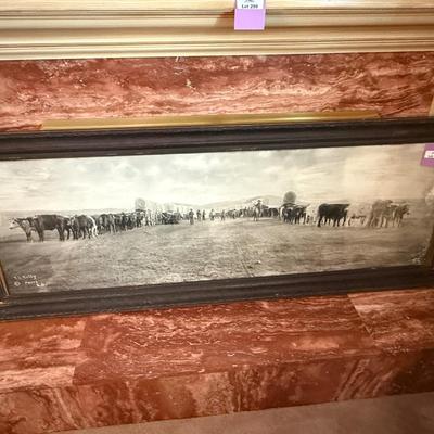 Sale Photo Thumbnail #967: 6' l x 27”t Original Cattle Drive Photo by R.L. Kelly