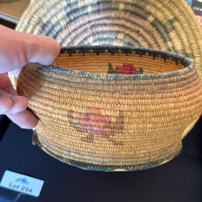 Sale Photo Thumbnail #975: All 4 Native Woven Baskets as shown