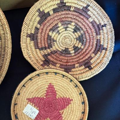 Sale Photo Thumbnail #976: All 4 Native Woven Baskets as shown