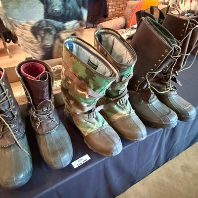 Sale Photo Thumbnail #981: 3 different Men’s 2 Schnee’s, 1 Camo Bata, Size 13
