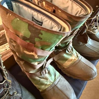 Sale Photo Thumbnail #983: 3 different Men’s 2 Schnee’s, 1 Camo Bata, Size 13
