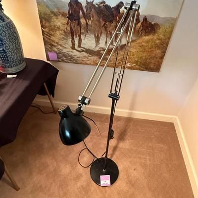 Sale Photo Thumbnail #1028: Black metal adjustable & dimmable spot lamp/light