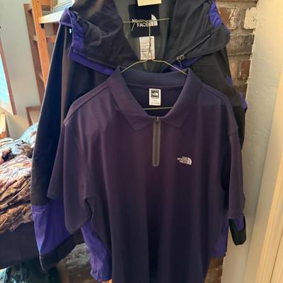 Sale Photo Thumbnail #1082: North Face size L. Windbreaker & North Face Shirt