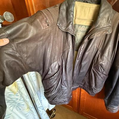 Sale Photo Thumbnail #1110: Lg. Leather of the Heroes Mens Lg. bomber jacket