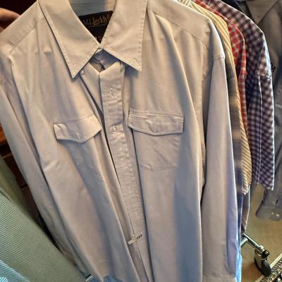 Sale Photo Thumbnail #1129: 2 Short & 10 Long Sleeved Men’s Button Up Shirts