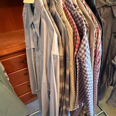 Sale Photo Thumbnail #1128: 2 Short & 10 Long Sleeved Men’s Button Up Shirts