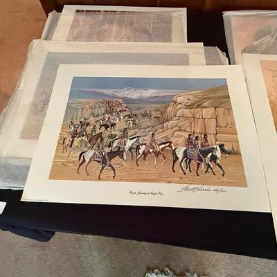 Sale Photo Thumbnail #1136: Assorted individual Ltd. Ed. signed & #d Walt Harris