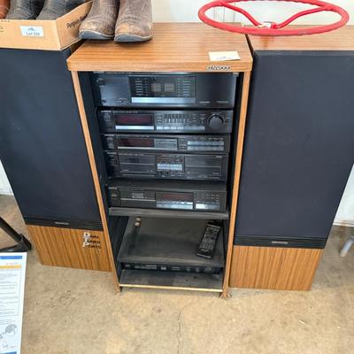 Sale Photo Thumbnail #1159: Kenwood 6 Components Stereo w/Dual Speakers