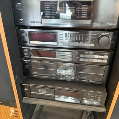 Sale Photo Thumbnail #1160: Kenwood 6 Components Stereo w/Dual Speakers