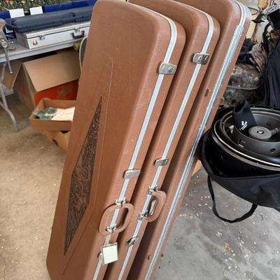 Sale Photo Thumbnail #1168: 3 Hard Plastic Rifle Cases w/Bighorn themed locking
