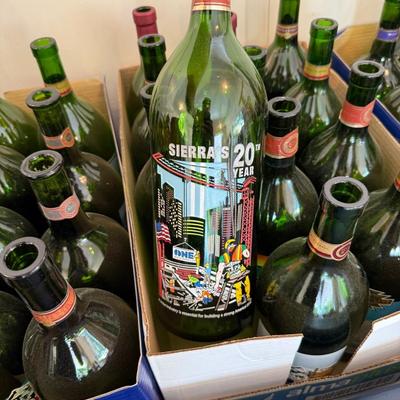 Sale Photo Thumbnail #1173: Wine Bottles all w/different decorative photos