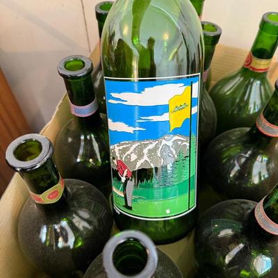 Sale Photo Thumbnail #1176: Wine Bottles all w/different decorative photos