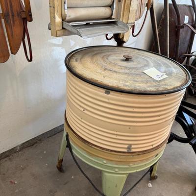 Sale Photo Thumbnail #1203: Old Metal   Washing Machine