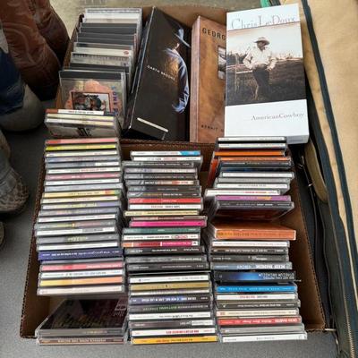 Sale Photo Thumbnail #1263: 2 full boxes of used music CD’s as shown