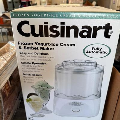 Sale Photo Thumbnail #1273: ICE-20 New Cuisinart Frozen Yogurt/Ice Cream maker