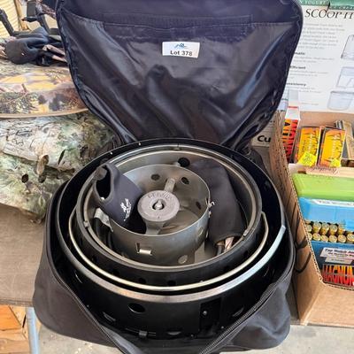 Sale Photo Thumbnail #1283: Volcano 2 portable propane stove in carrying bag