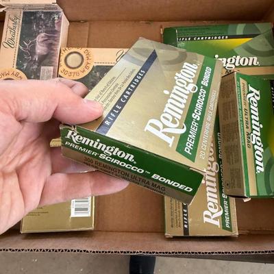 Sale Photo Thumbnail #1293: 2 assorted styled rifle BRASS ONLY in boxes as shown