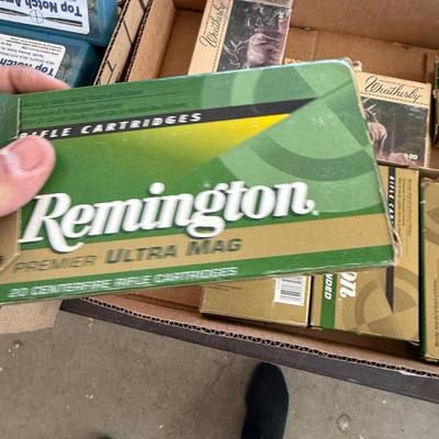 Sale Photo Thumbnail #1291: 2 assorted styled rifle BRASS ONLY in boxes as shown