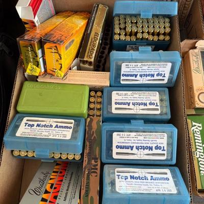 Sale Photo Thumbnail #1288: 2 assorted styled rifle BRASS ONLY in boxes as shown