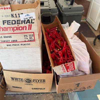Sale Photo Thumbnail #1298: 5 boxes of Empty Shotgun Shells as shown