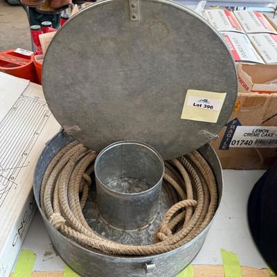 Sale Photo Thumbnail #1337: Vintage Metal Carrying Case with Roping Lasos