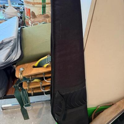 Sale Photo Thumbnail #1352: 3 zip up soft & 1 hard plastic Rifle Case as shown