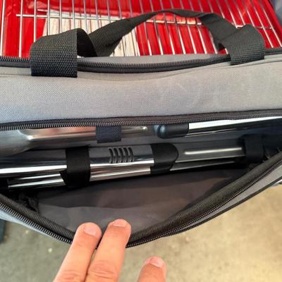 Sale Photo Thumbnail #1360: New looking Portable Grill w/out Top & Tools in Bag
