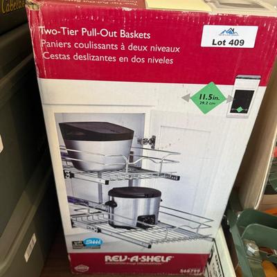 Sale Photo Thumbnail #1375: Rev-A-Shelf 2-tier NEW Cabinet Basket System