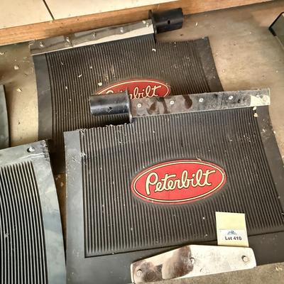 Sale Photo Thumbnail #1380: 2 Sets of Peterbilt Mud Flaps. Appear to be unused