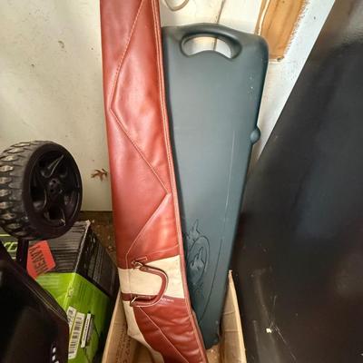 Sale Photo Thumbnail #1392: 3 soft zip up and 1 hard plastic Rifle Case as shown