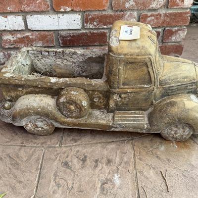 Sale Photo Thumbnail #1451: Cement Truck Shaped outdoor planter/decoration