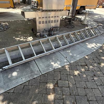 Sale Photo Thumbnail #1467: Tall Werner 20’ Extension Ladder as shown