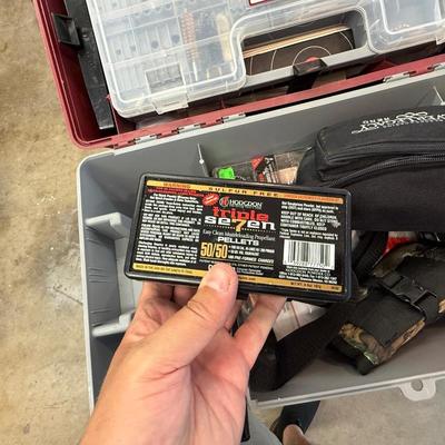 Sale Photo Thumbnail #1551: 2 Sided Plastic Case w/Tipton Cleaning & Reload items
