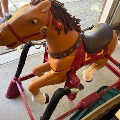 Sale Photo Thumbnail #1581: Cute Radio Flyer large Rocking Horse as shown