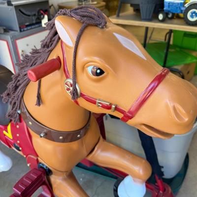 Sale Photo Thumbnail #1580: Cute Radio Flyer large Rocking Horse as shown
