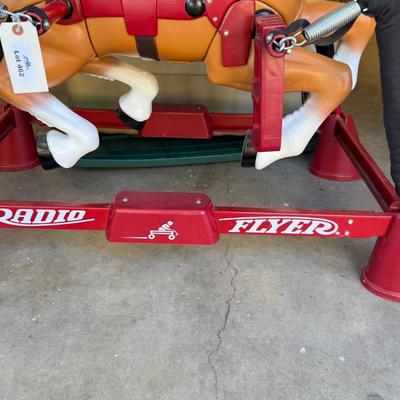 Sale Photo Thumbnail #1579: Cute Radio Flyer large Rocking Horse as shown