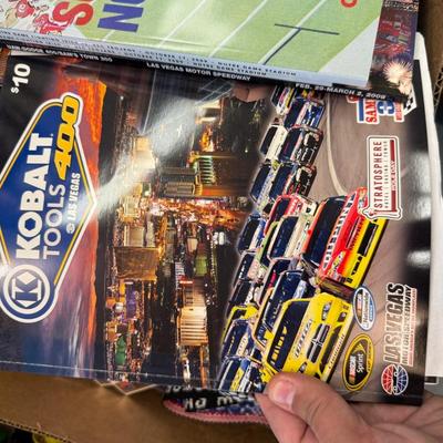 Sale Photo Thumbnail #1585: Lot assorted Sports Programs-Nascar/Football