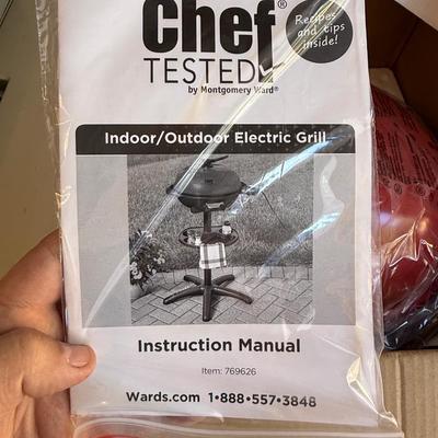 Sale Photo Thumbnail #1592: New in Bow Chef Tested Indoor/Outdoor Elec. Grill