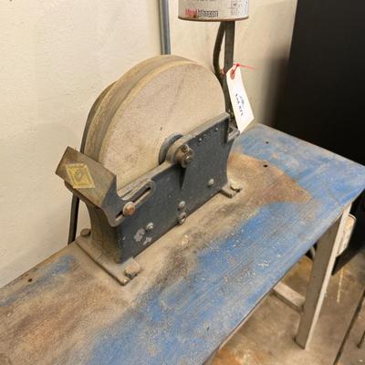 Sale Photo Thumbnail #1614: Cleveland Quarries Electric working grinding wheel