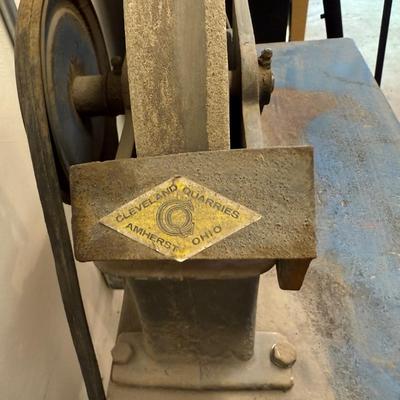 Sale Photo Thumbnail #1613: Cleveland Quarries Electric working grinding wheel