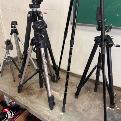 Sale Photo Thumbnail #1619: Group of 6 diff. TriPods Carl Zeiss & Others as shown
