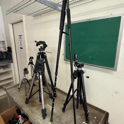 Sale Photo Thumbnail #1620: Group of 6 diff. TriPods Carl Zeiss & Others as shown