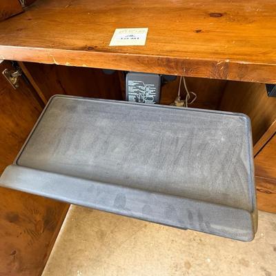 Sale Photo Thumbnail #1655: 25”d x 51”l x 64”t 1-Pc Pine Cabinet/Desk Unit