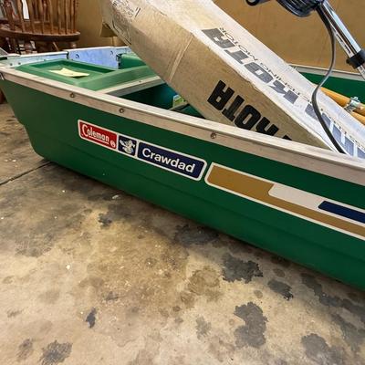 Sale Photo Thumbnail #1666: Minn Kota Weedless 65 Motor & Coleman Boat 