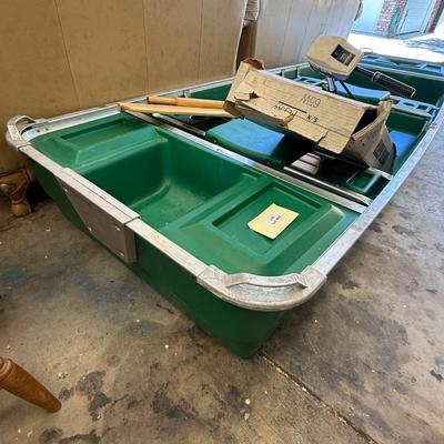 Sale Photo Thumbnail #1671: Minn Kota Weedless 65 Motor & Coleman Boat 