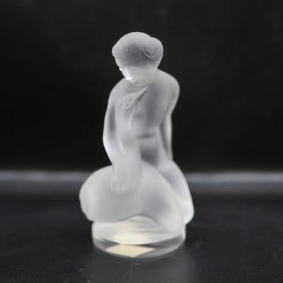 Lalique Crystal “Leda and the Swan” Figurine