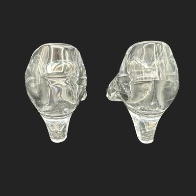 Oneida Crystal Art Glass High Heel Figurine Trinket Dish