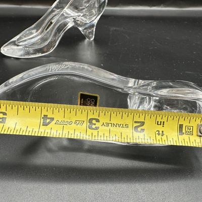 Oneida Crystal Art Glass High Heel Figurine Trinket Dish